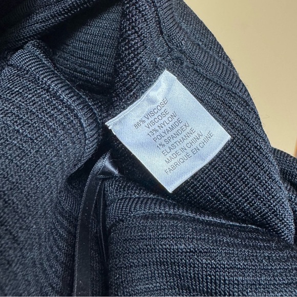 Milly Knit Paneled Sleeveless Fit & Flare Mini Dress in Black Size Small - Picture 13 of 14